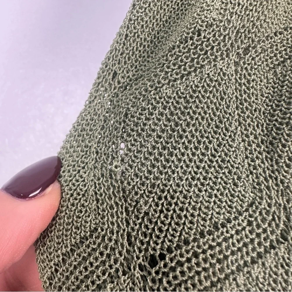 Aritzia Wilfred Dainty Cardigan Green Sz Small - Picture 10 of 11